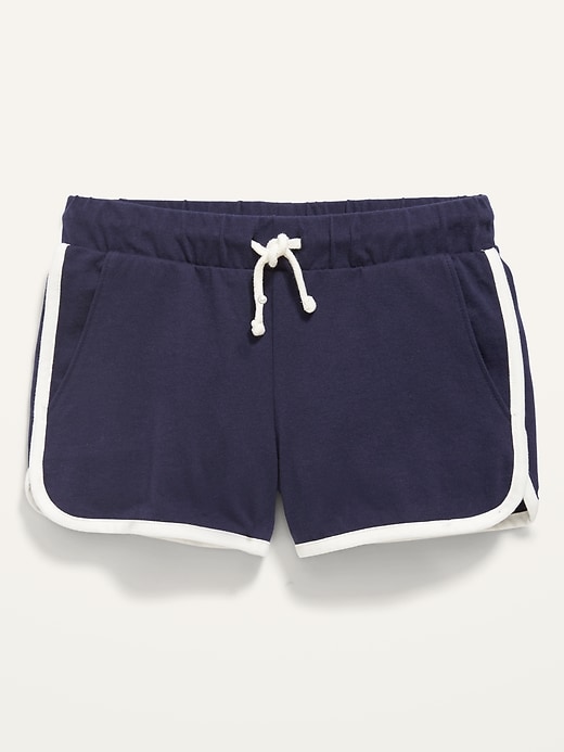View large product image 1 of 1. Dolphin-Hem Jersey Shorts for Girls