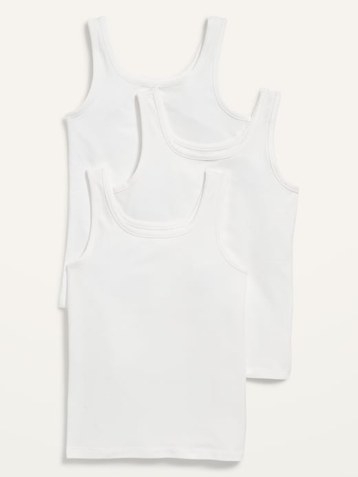 View large product image 1 of 1. Square-Neck Tank Top 3-Pack for Girls