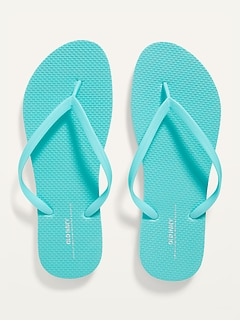 old navy teal flip flops