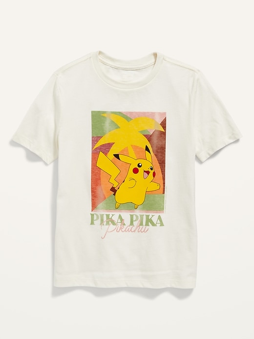 Voir une image plus grande du produit 1 de 2. T-shirt Pokémon « Pika Pika Pikachu » unisexe pour Enfant