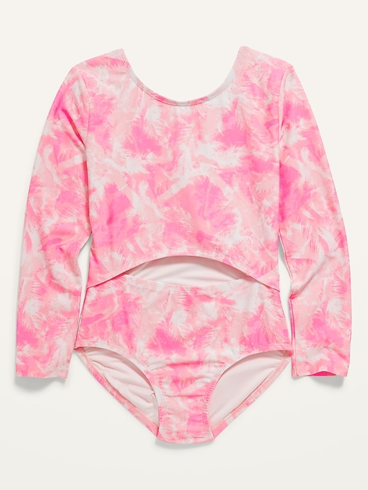 Old Navy CenterFront Cutout OnePiece Rashguard Swimsuit for Girls