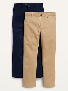 Uniform Straight Leg Pants for Boys 2-Pack