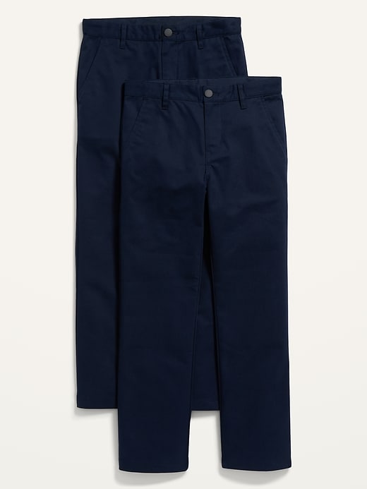 View large product image 1 of 4. Uniform Straight Leg Pants for Boys 2-Pack