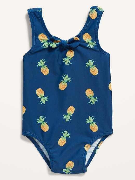 View large product image 1 of 3. Tie-Front One-Piece Swimsuit for Baby
