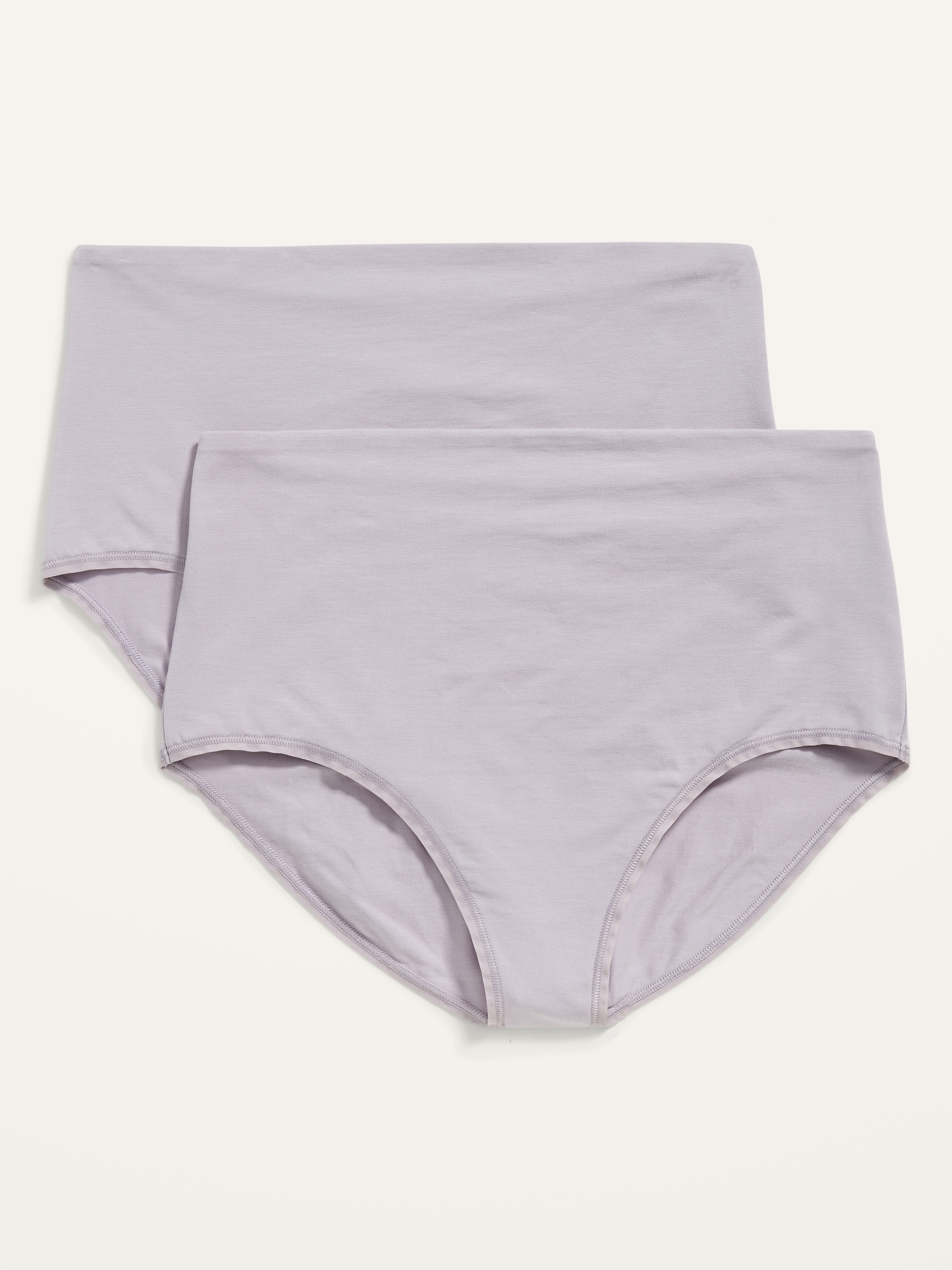 Maternity Supima® Cotton-Blend Over-the-Bump Underwear Briefs - Purple