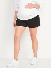 Old Navy Maternity Rollover-Panel Sweat Shorts - 6-inch inseam