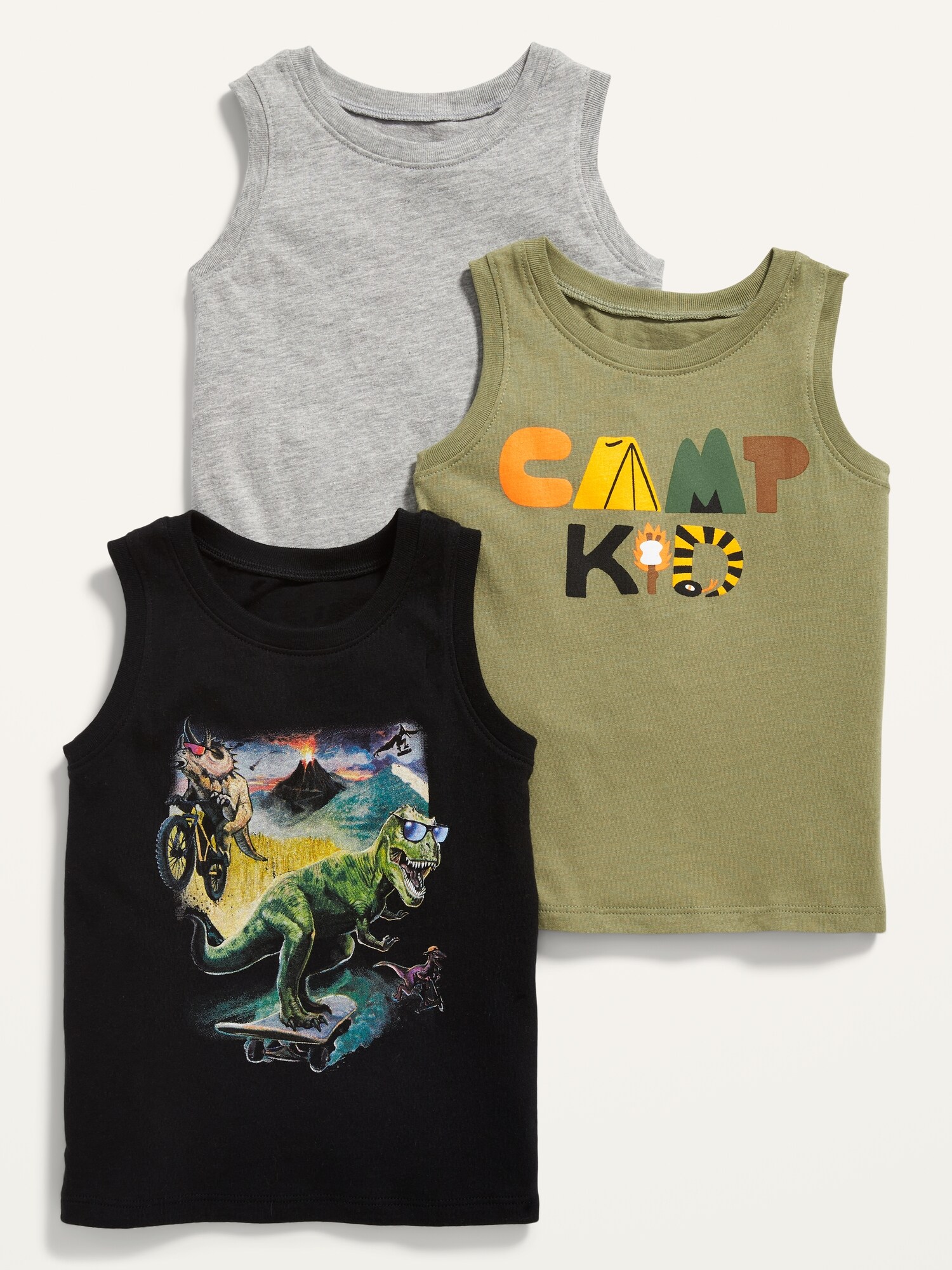 Unisex Sleeveless T-Shirt 3-Pack for Toddler | Old Navy