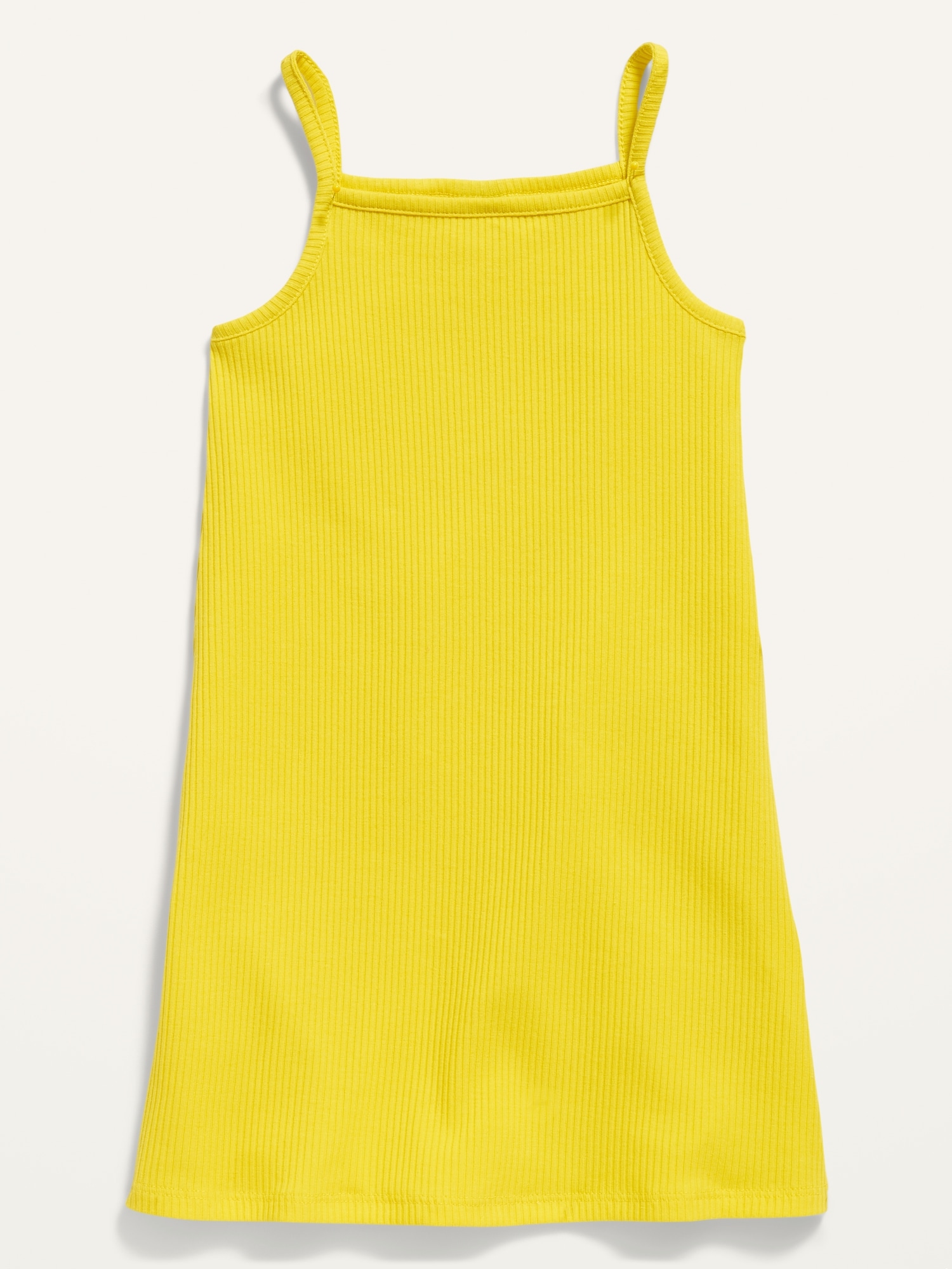 Old Navy Sleeveless Rib-Knit Dress for Toddler Girls yellow. 1