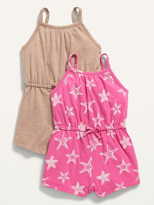 View large product image 1 of 1. Sleeveless Jersey-Knit Romper 2-Pack for Baby