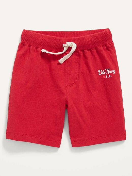 View large product image 1 of 2. Unisex Logo-Graphic Jersey-Knit Shorts for Toddler