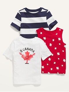 Unisex Canadiana T-Shirt 3-Pack for Toddler