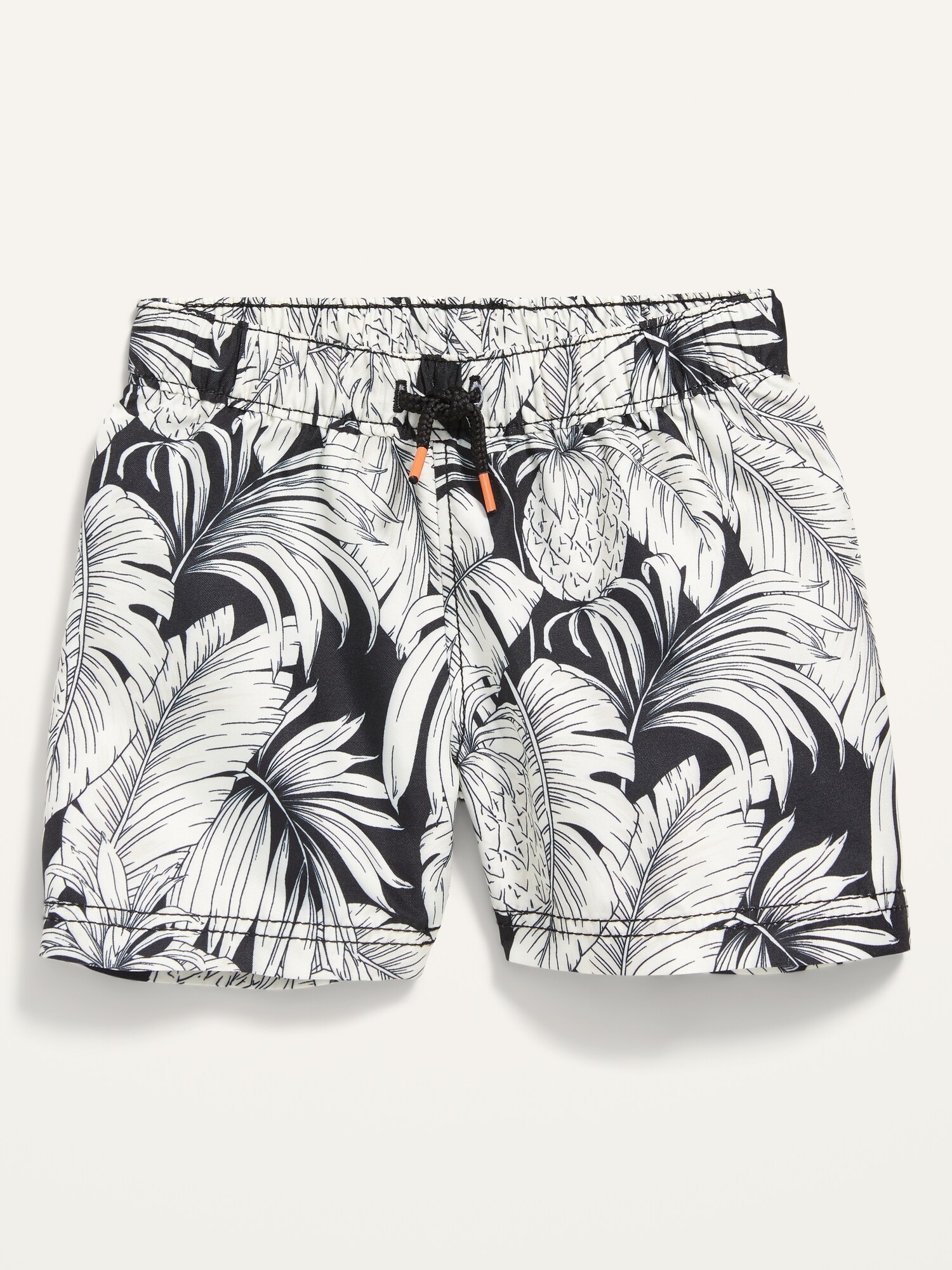 Old Navy Printed Swim Trunks for Baby black. 1