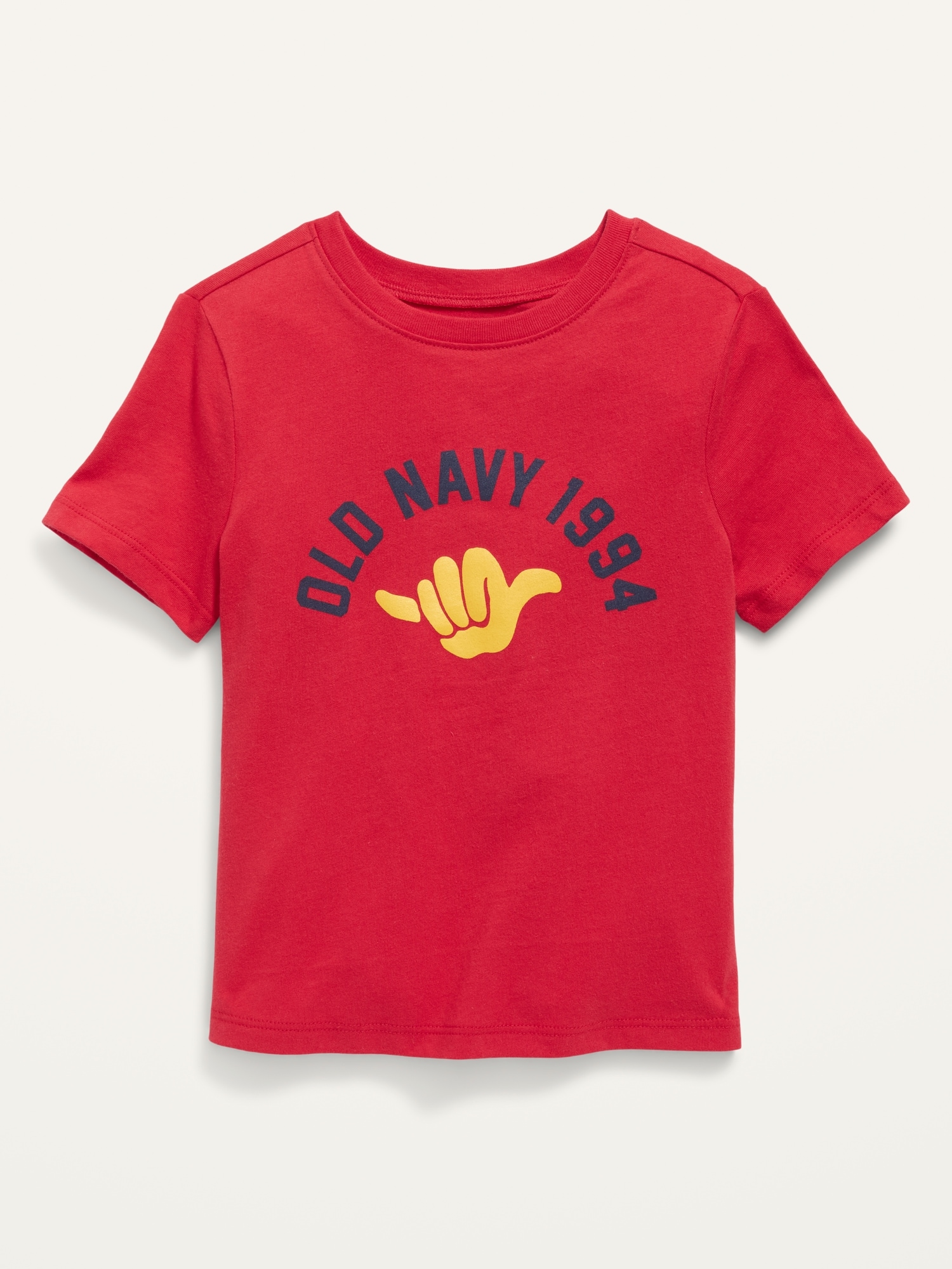 Old Navy Unisex Short-Sleeve Logo-Graphic T-Shirt for Toddler red. 1