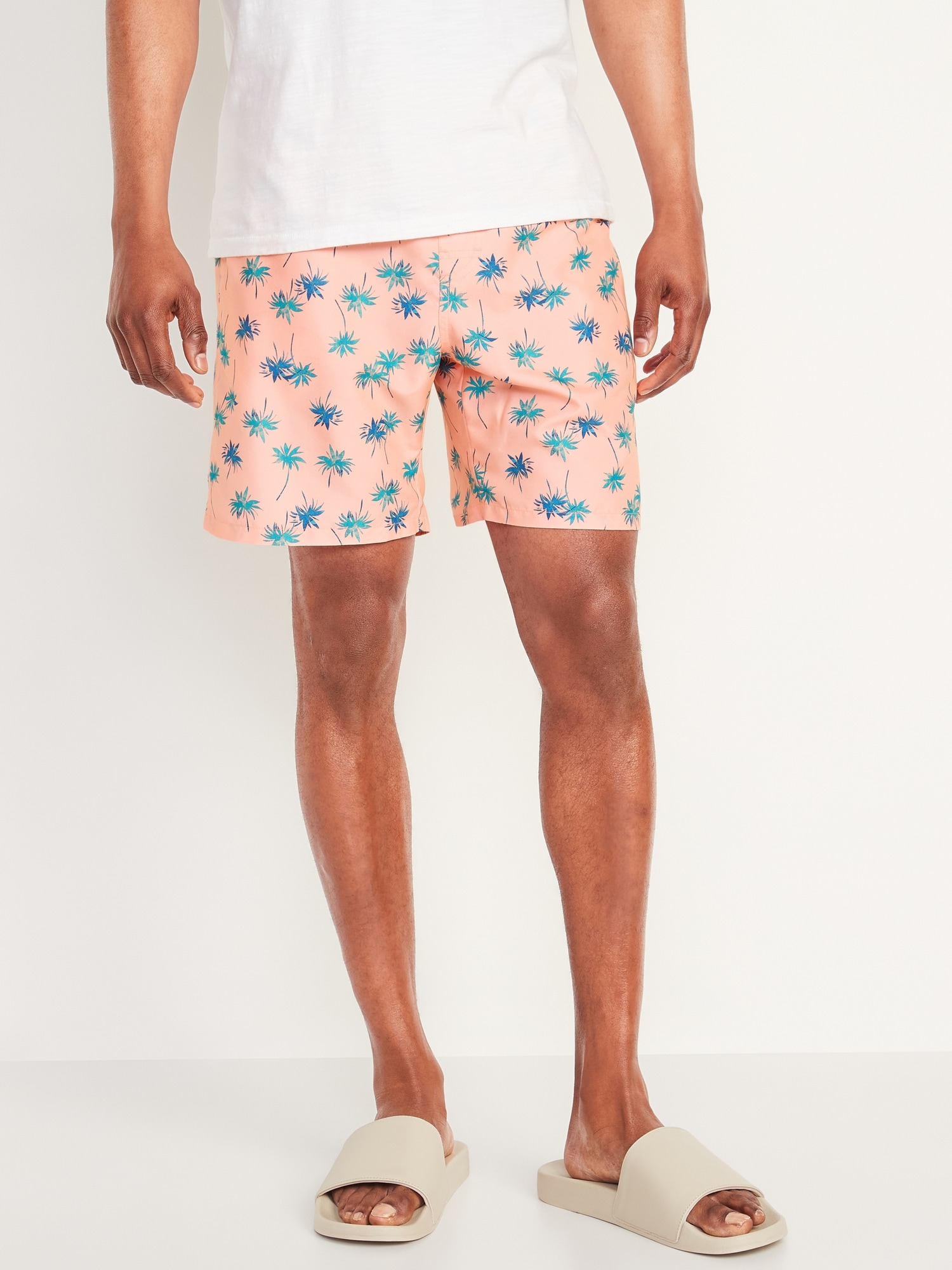 Printed Swim Trunks For Men 7 Inch Inseam Old Navy