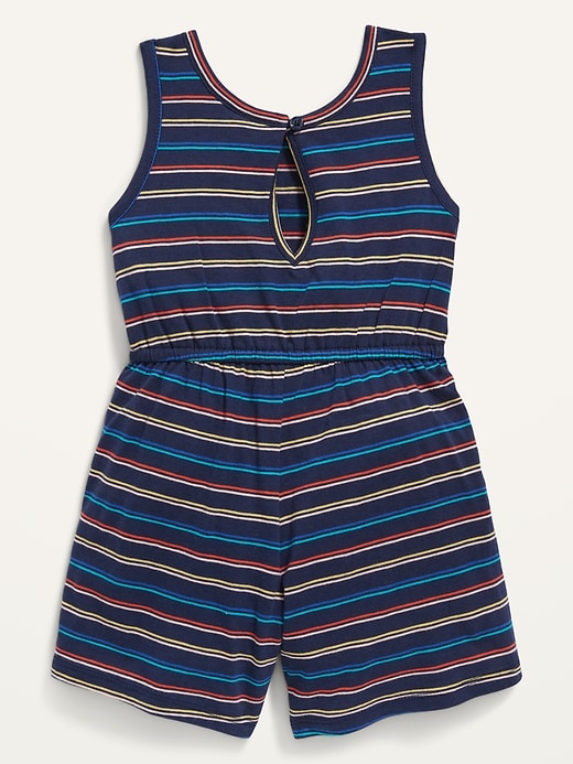 View large product image 2 of 2. Printed Sleeveless Jersey Romper for Toddler Girls