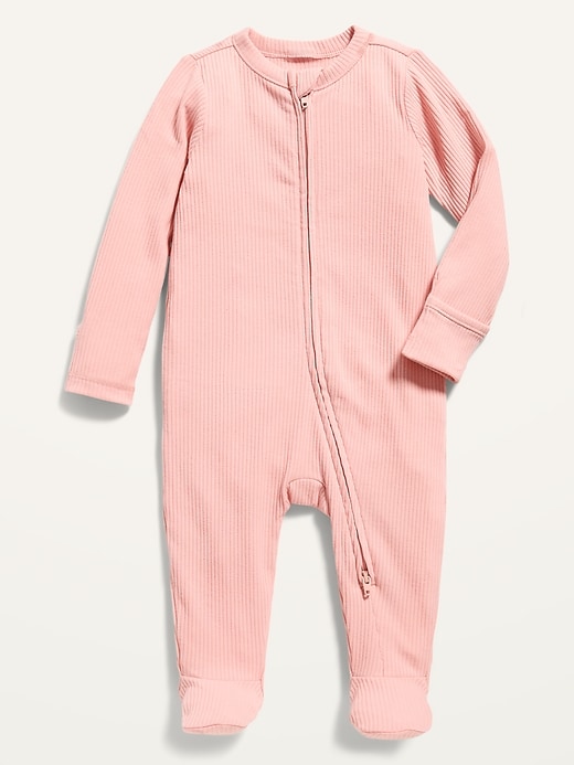 View large product image 1 of 2. Unisex 2-Way-Zip Sleep & Play Footed One-Piece for Baby