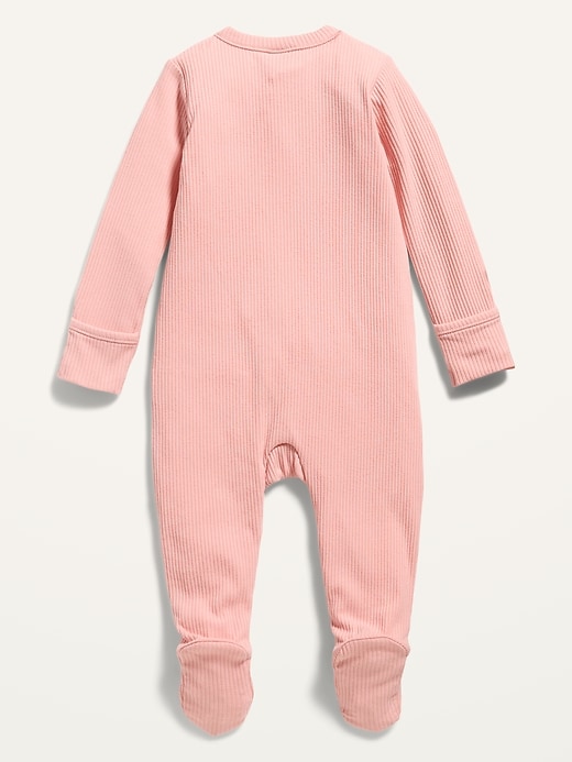 View large product image 2 of 2. Unisex 2-Way-Zip Sleep & Play Footed One-Piece for Baby