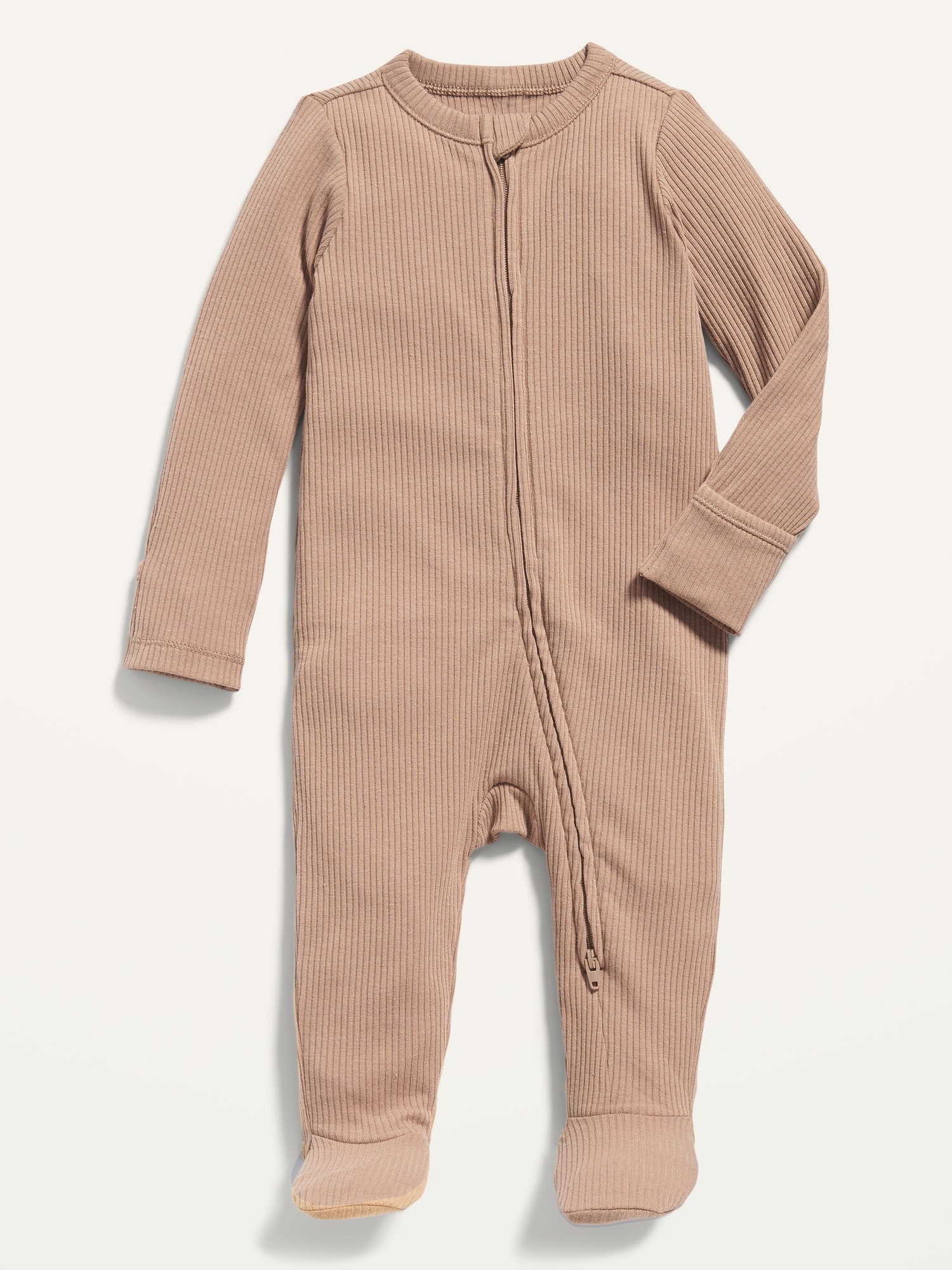 Unisex Rib Knit 2 Way Sleep Play Footed One Piece Fo Baby Old Navy