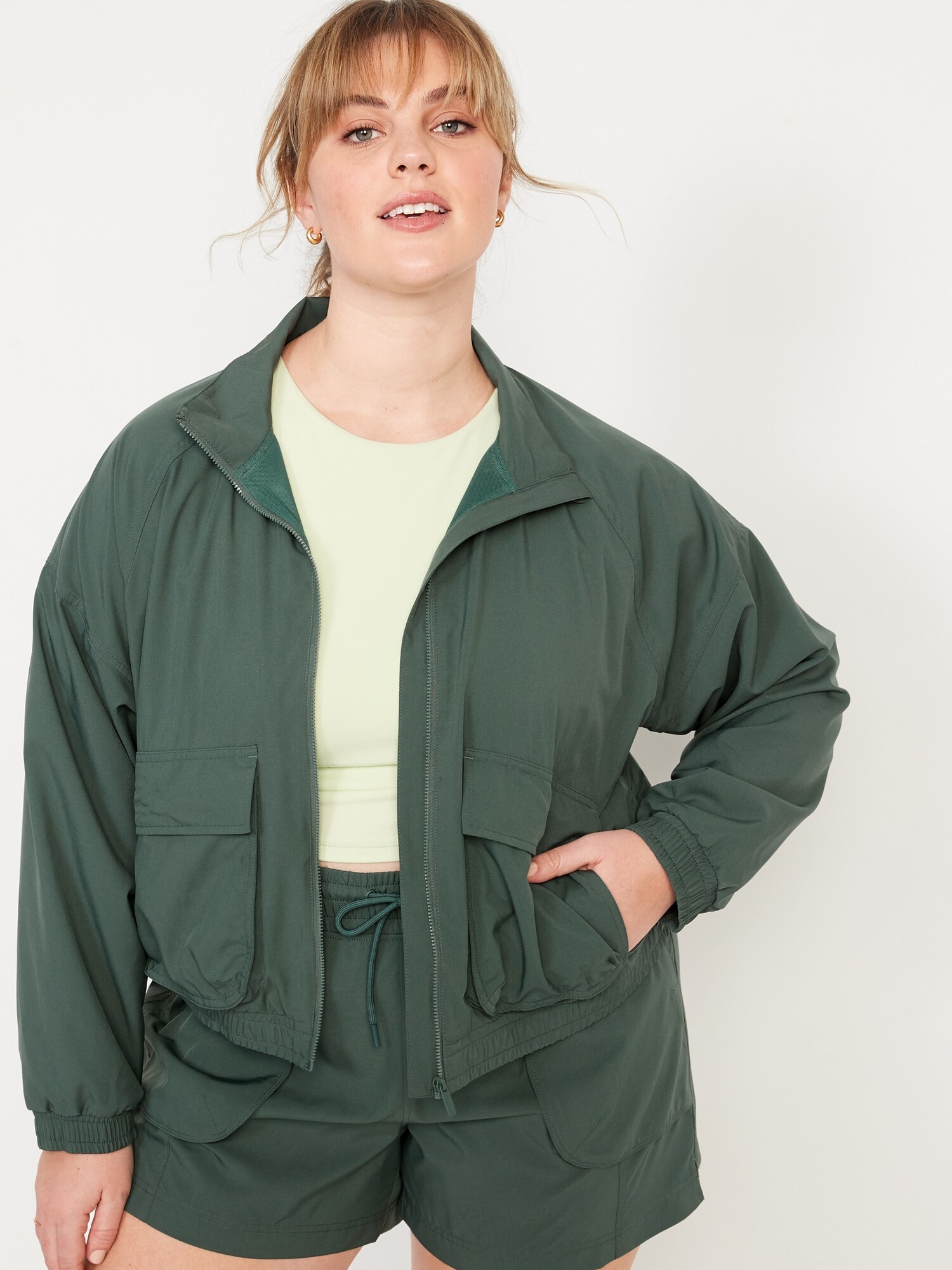 Loose StretchTech Zip-Front Jacket | Old Navy