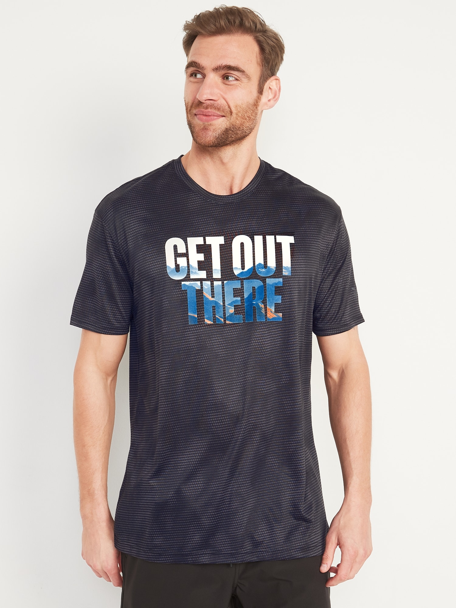 old navy mens active shirts