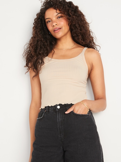 Fitted Ribbed Tank Top