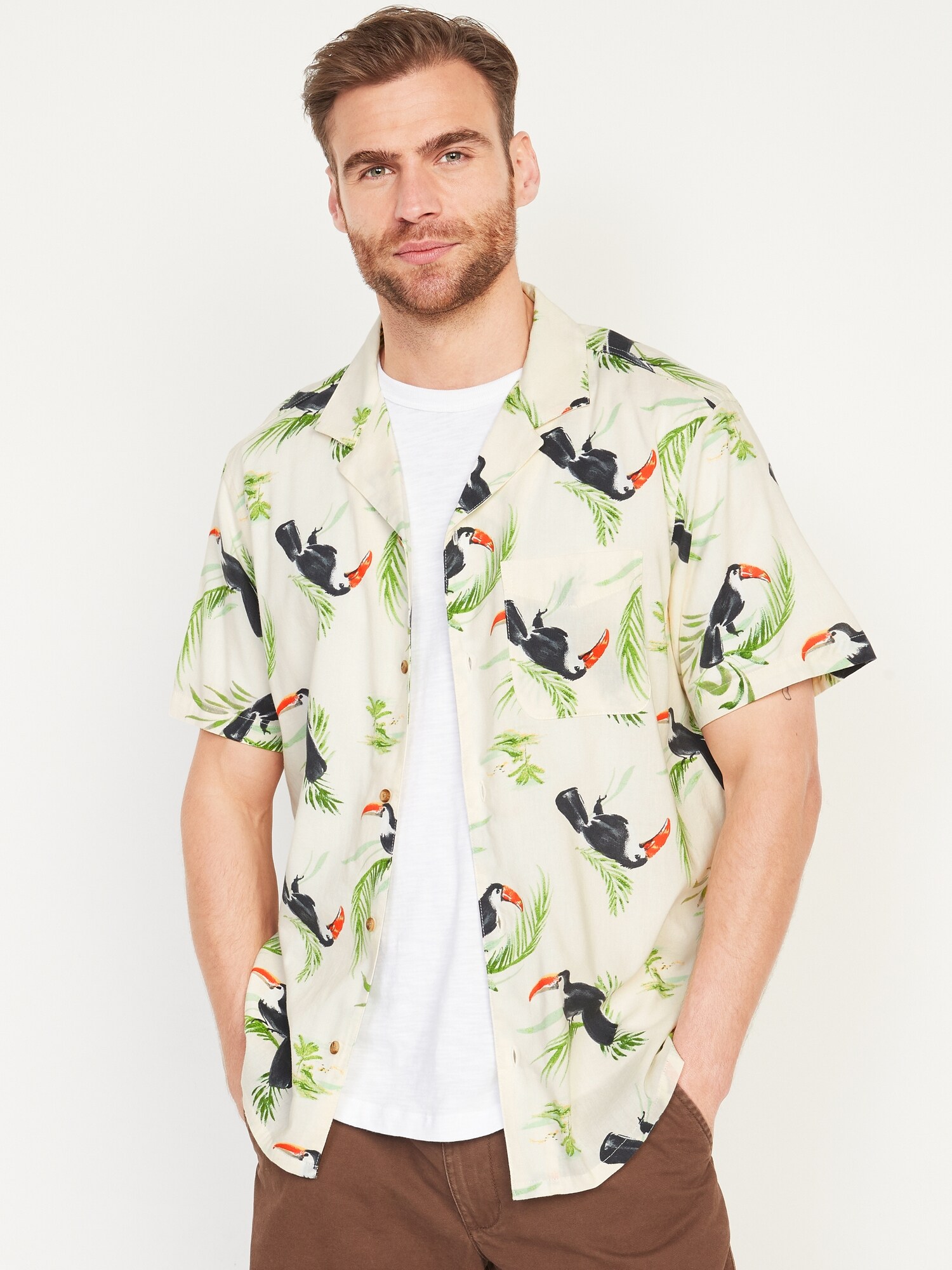 old navy mens cactus shirt