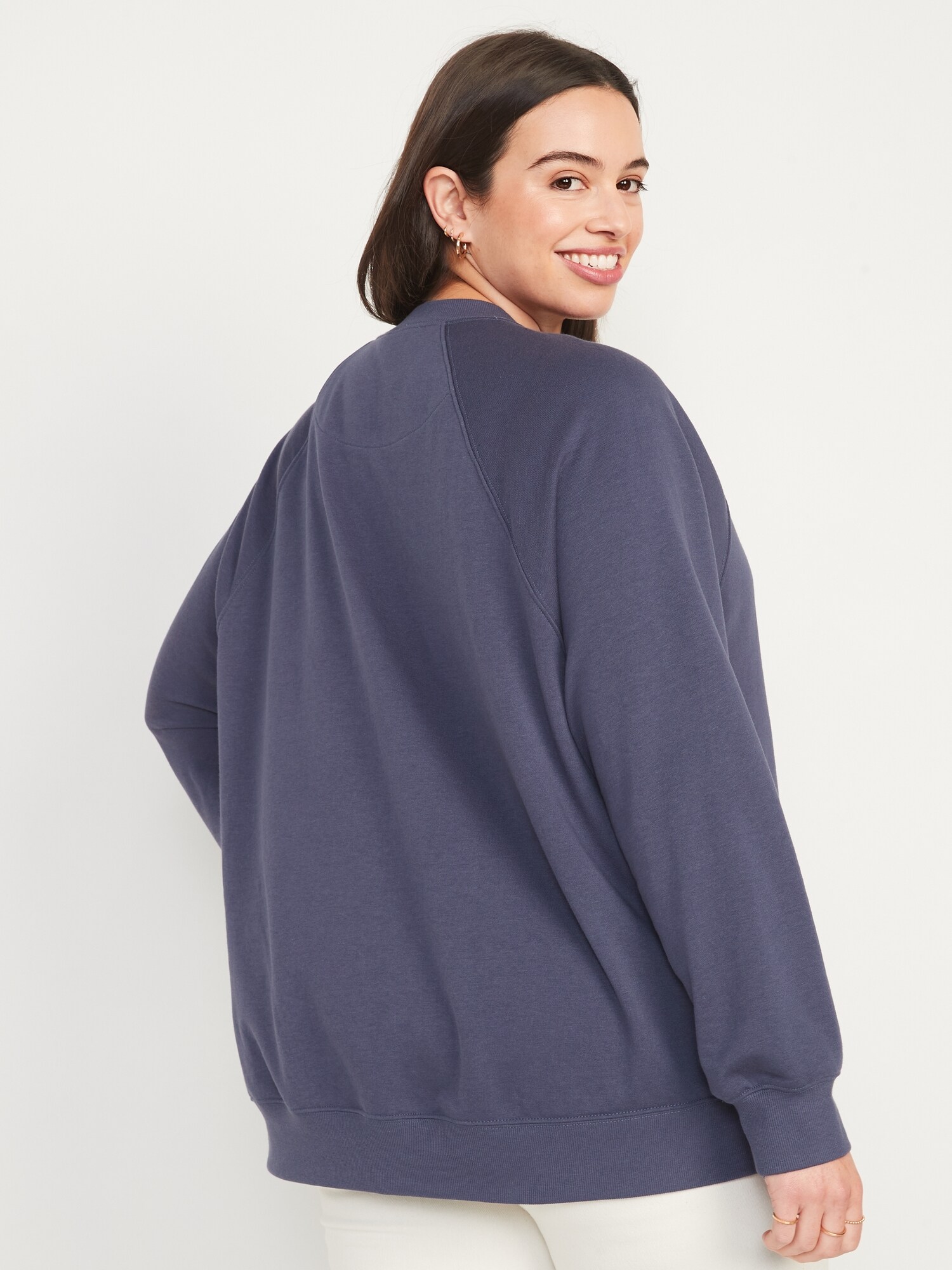 Oversized French Terry Tunic Sweatshirt for Women | Old Navy