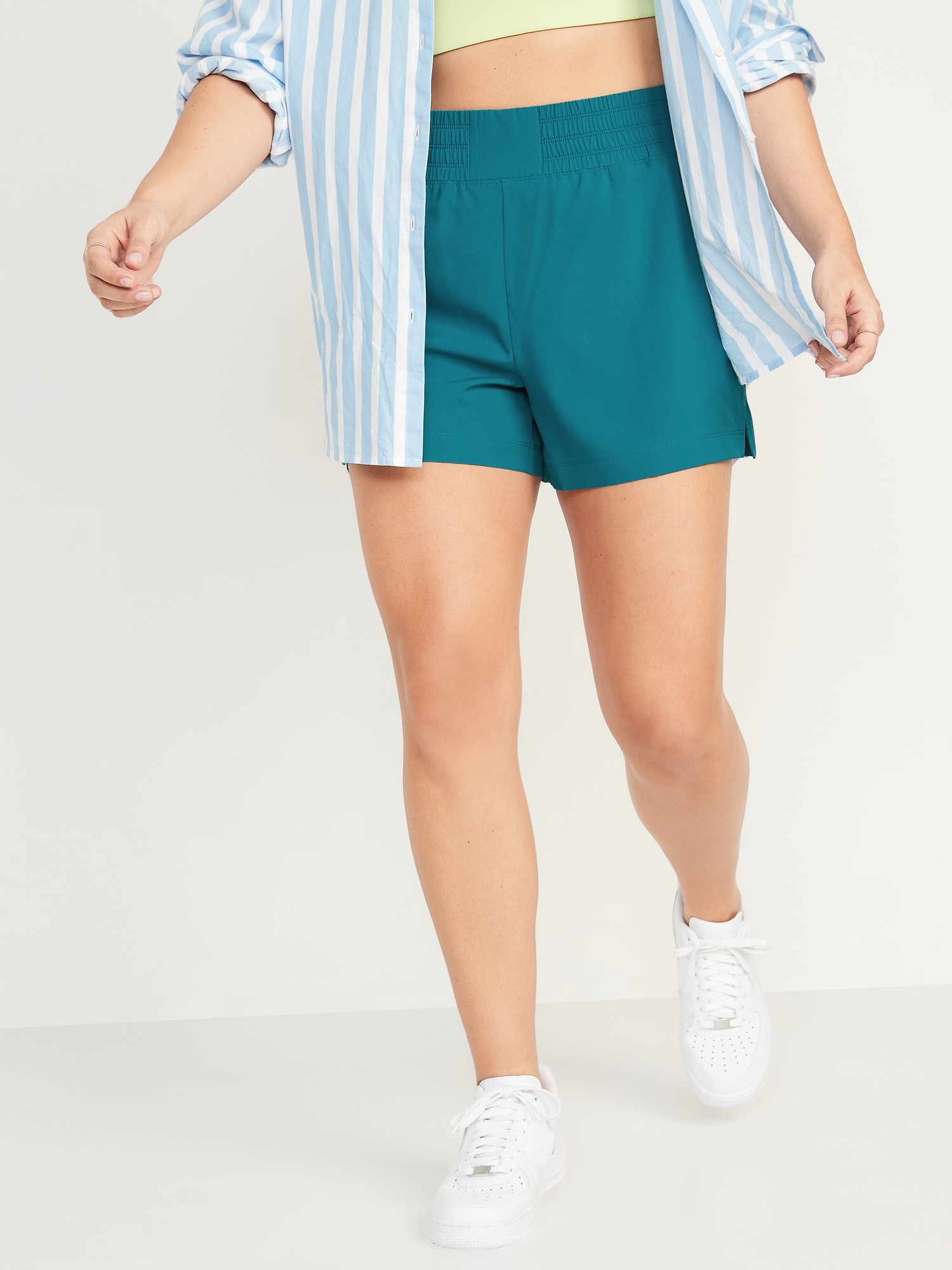 High-Waisted StretchTech Shorts for 