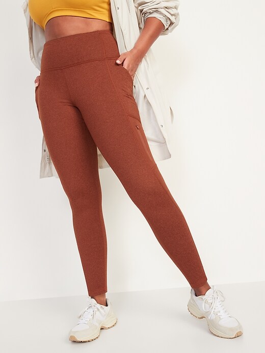 Image number 5 showing, High-Waisted CozeCore Hybrid Zip-Pocket Leggings for Women