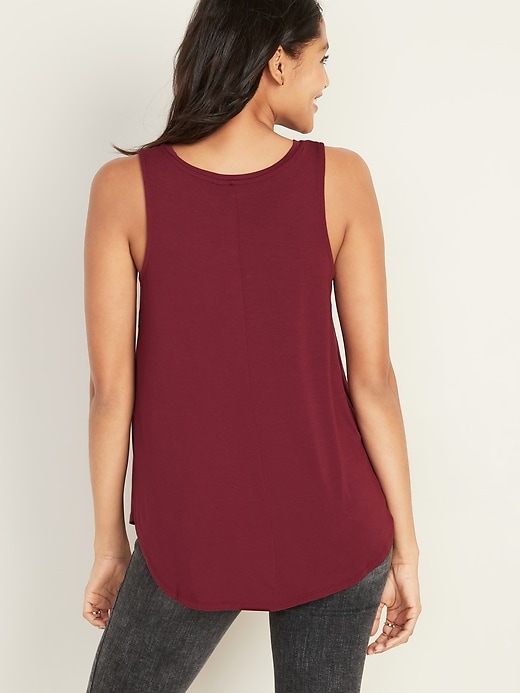 Image number 2 showing, Luxe High-Neck Swing Tank Top for Women