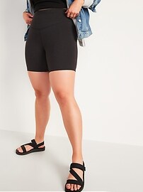 extra high waisted biker shorts