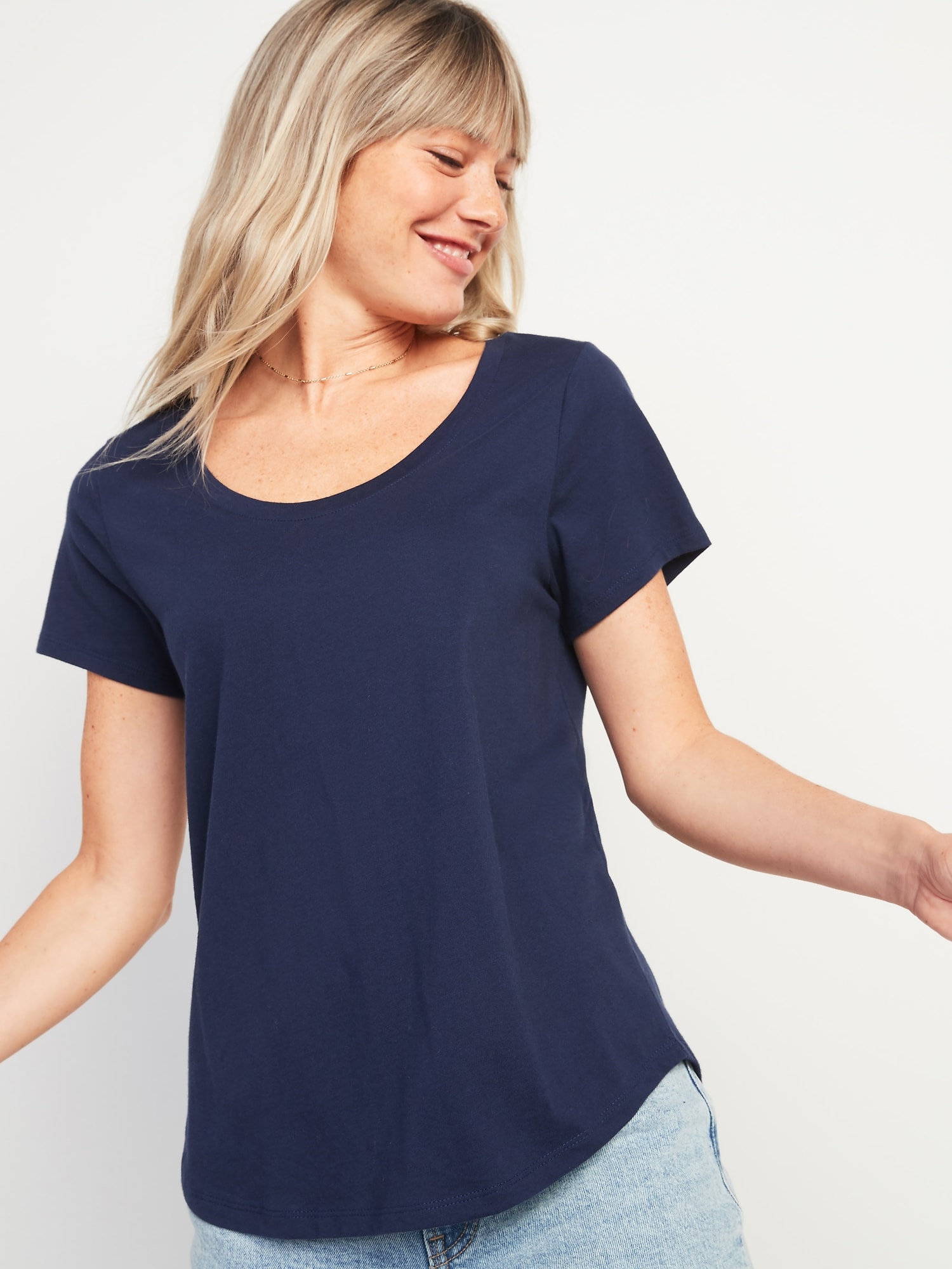 Navy blue shop shirt womens