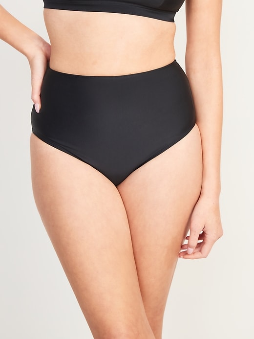 Image number 1 showing, High-Waisted Swim Bottoms