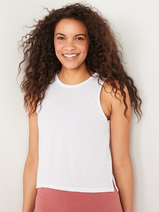 Image number 1 showing, UltraLite Cropped Tank Top