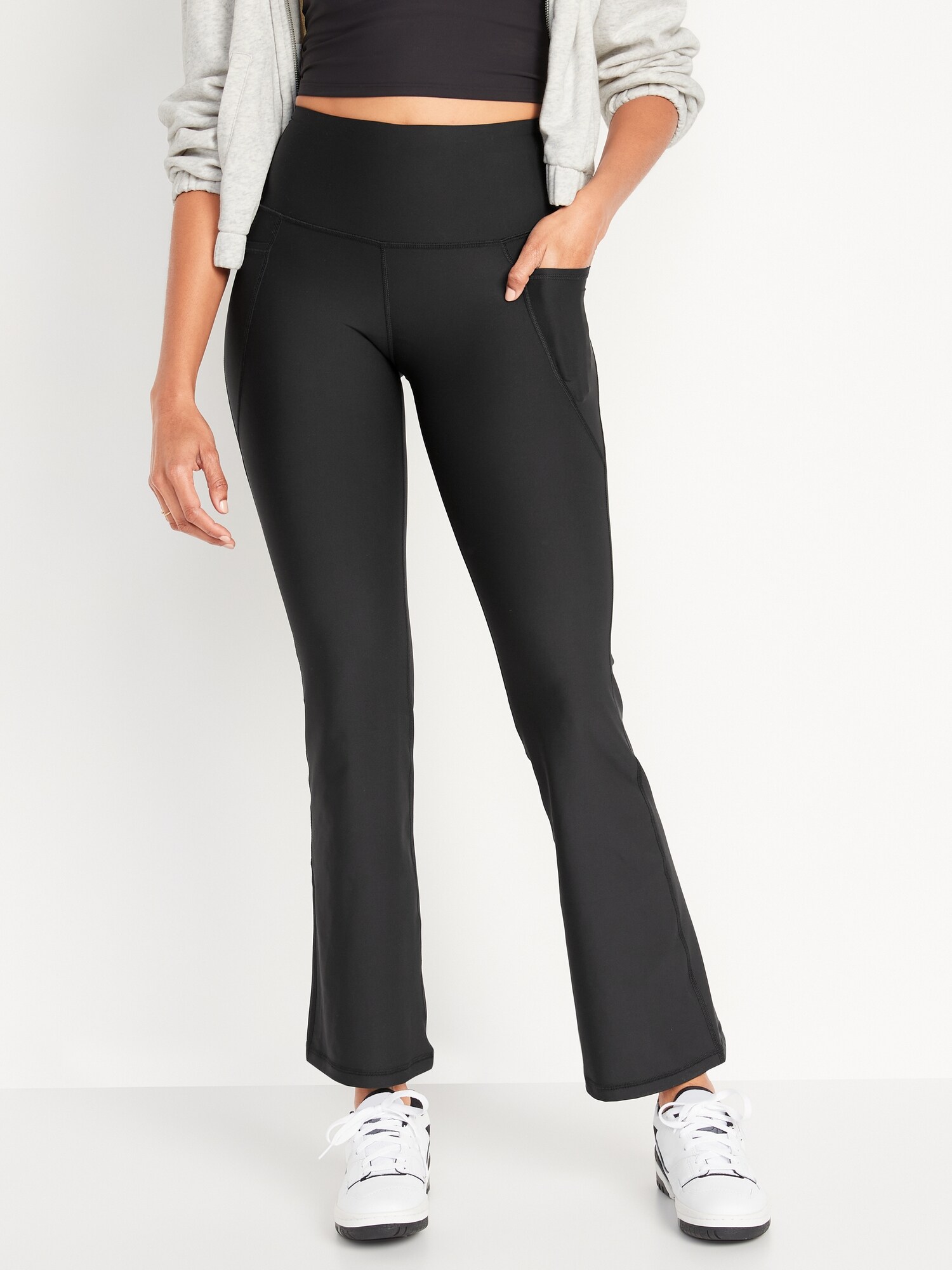 High-Waisted PowerSoft Slim Flare Compression Pants for Women | Old Navy