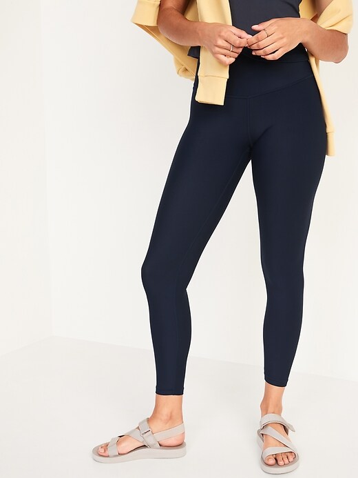 Image number 1 showing, Extra High-Waisted PowerSoft Hidden Pocket 7/8-Length Leggings for Women