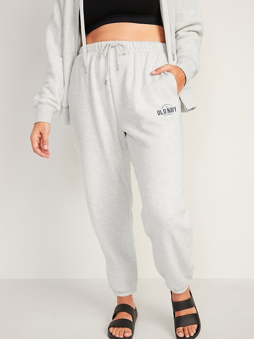 Image number 5 showing, Extra High-Waisted Logo-Graphic Sweatpants for Women