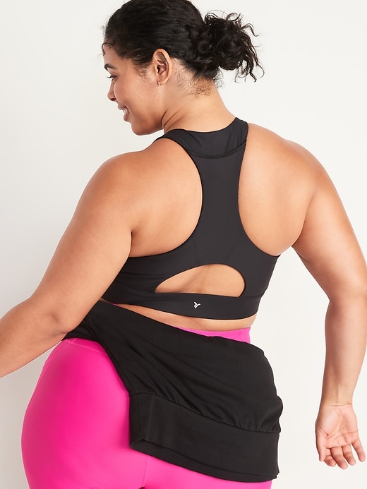 Image number 6 showing, Medium-Support PowerSoft Racerback Sports Bra 2X-4X