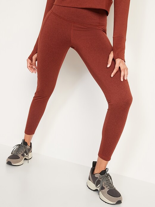 Image number 1 showing, High-Waisted CozeCore Hybrid Zip-Pocket Leggings for Women