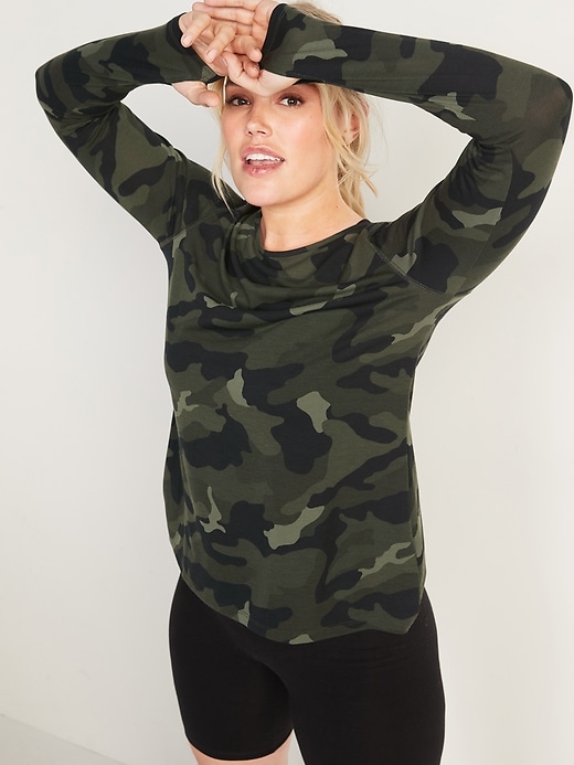 Image number 5 showing, UltraLite Boat-Neck Long-Sleeve Performance Top