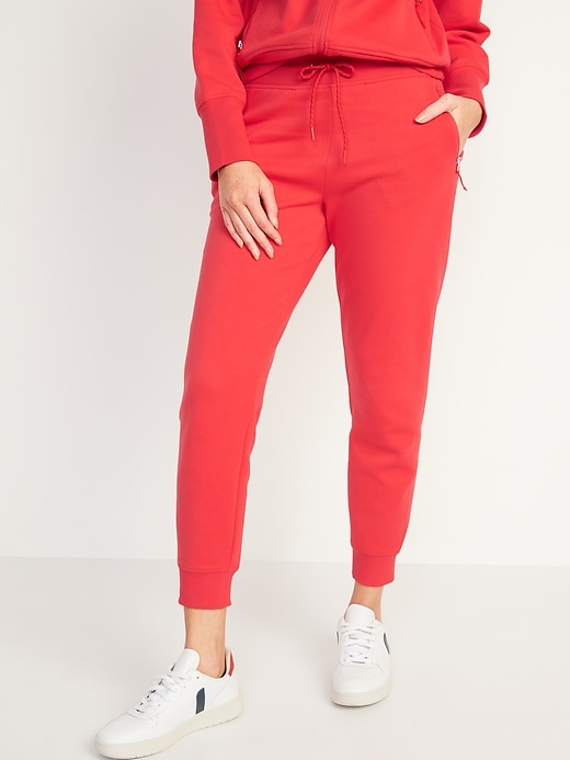 Image number 1 showing, High-Waisted Dynamic Fleece Jogger Sweatpants