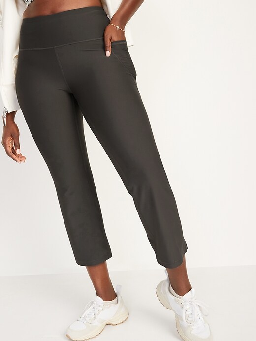 Image number 5 showing, High-Waisted PowerSoft Side-Pocket 7/8 Flare Pants