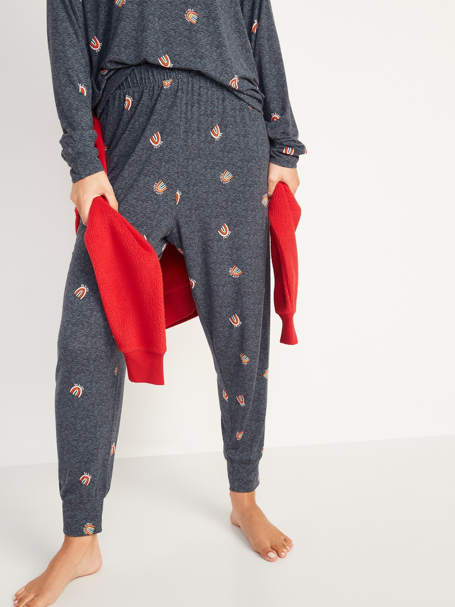 High-Waisted Sunday Sleep Ultra-Soft Jogger Pajama Pants for Women