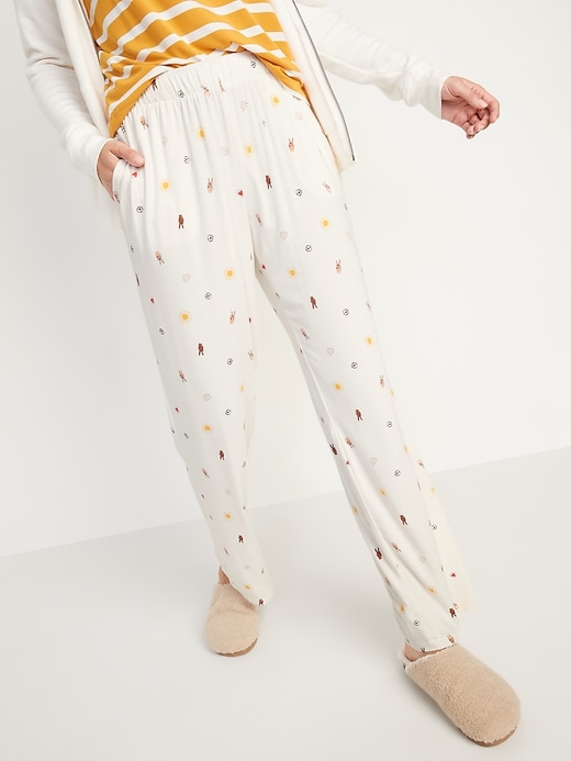 Image number 1 showing, Mid-Rise Sunday Sleep Ultra-Soft Pajama Pants