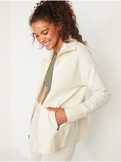 Long-Sleeve Dynamic Fleece Ribbed Performance Jacket for Women