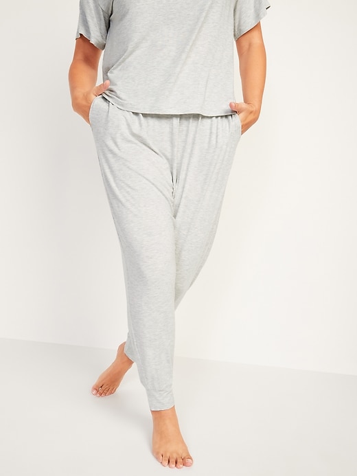 Image number 5 showing, High-Waisted Sunday Sleep Ultra-Soft Jogger Pajama Pants