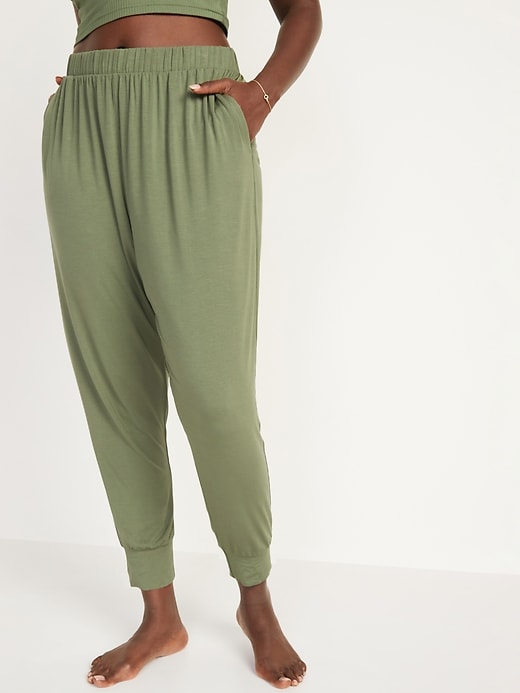 High-Waisted Sunday Sleep Ultra-Soft Jogger Pajama Pants for Women, Old  Navy