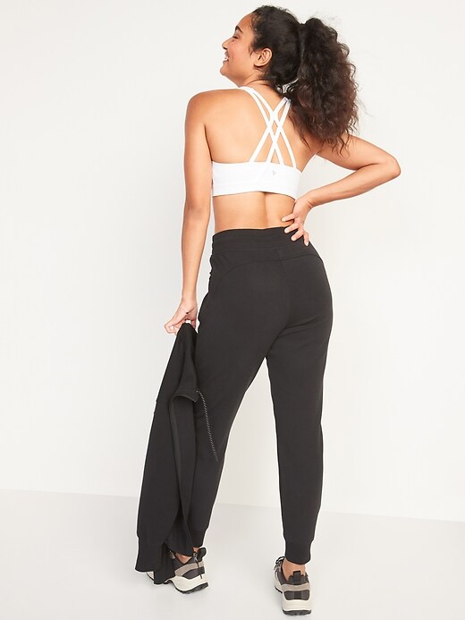 Image number 2 showing, High-Waisted Dynamic Fleece Jogger Sweatpants