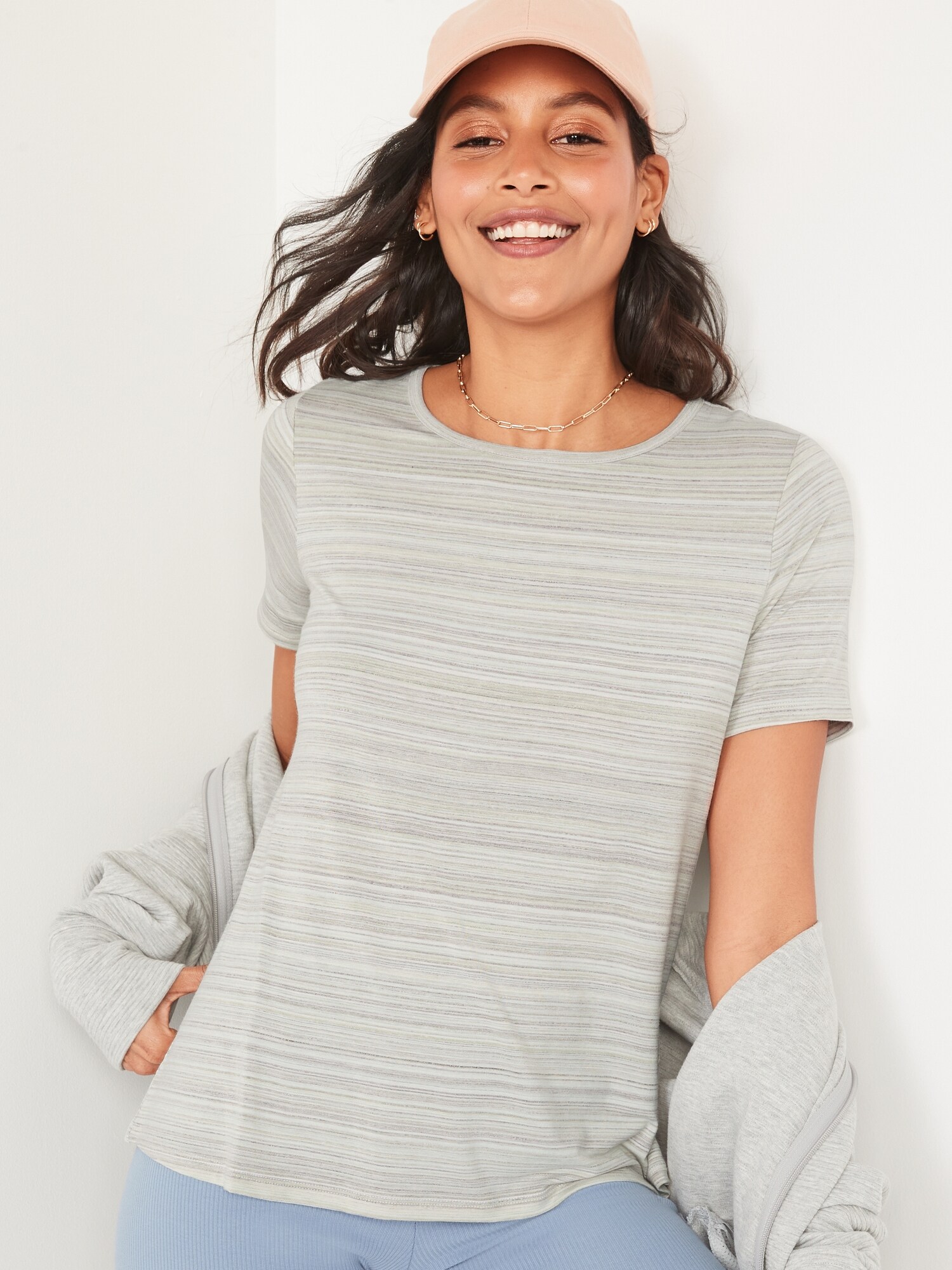 Short-Sleeve Luxe Striped T-Shirt for 