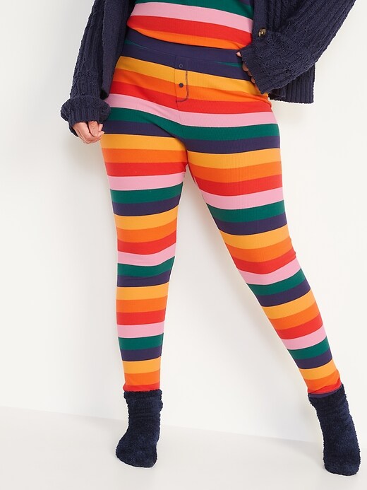 Old Navy Matching Printed Thermal-Knit Pajama Leggings, 21 Pretty Rainbow  Gifts From Old Navy For Anyone Whose Favourite Colour Is All of Them